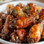 Bourbon Maple Glazed Chicken Wings First Image First Image