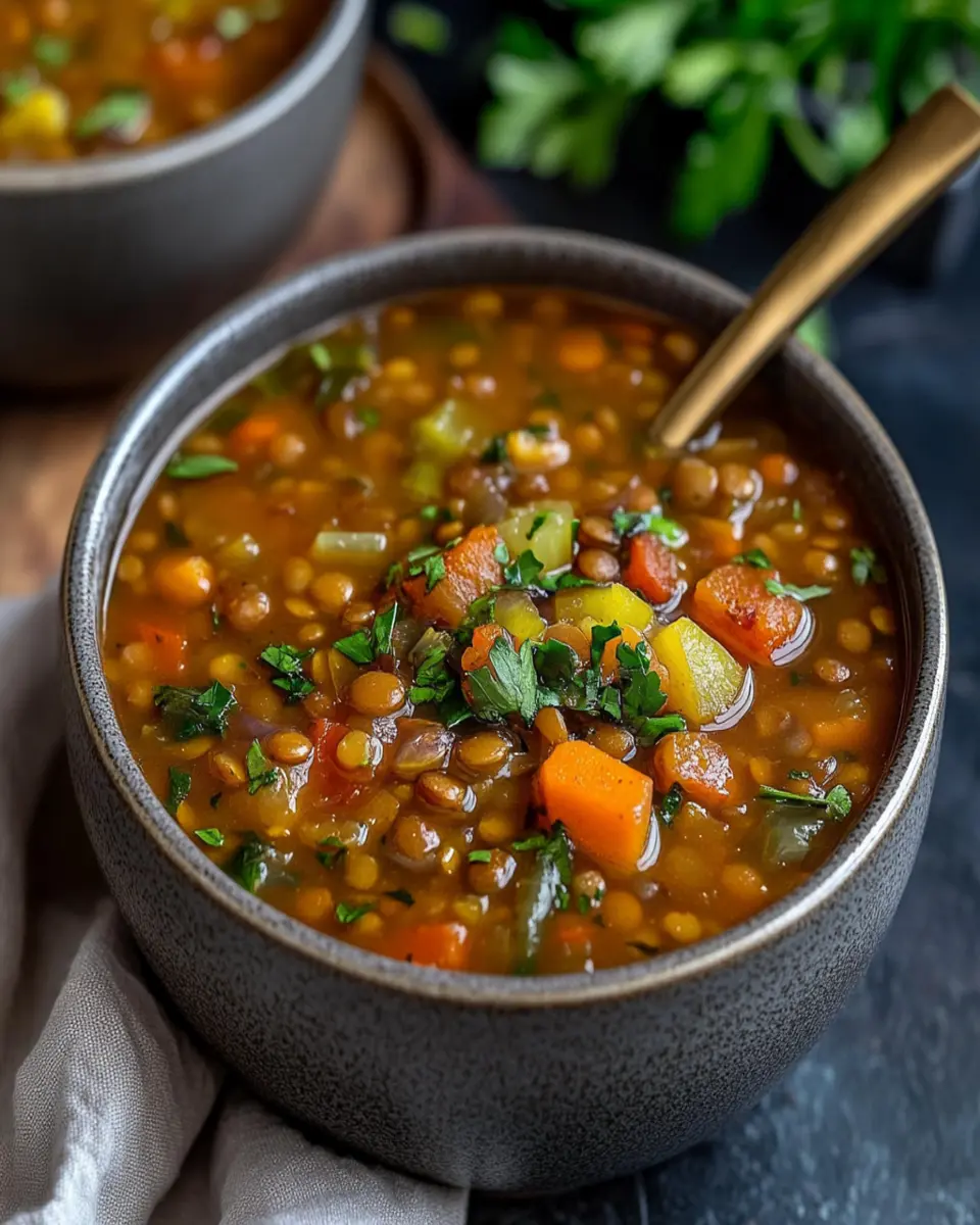Lentil and Vegetable Soup First Image First Image