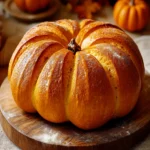 Easy Pumpkin Shaped Bread First Image First Image