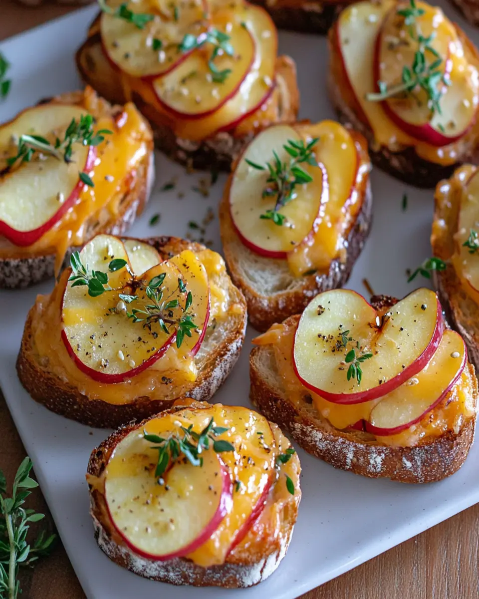 Apple and Cheddar Crostini First Image First Image