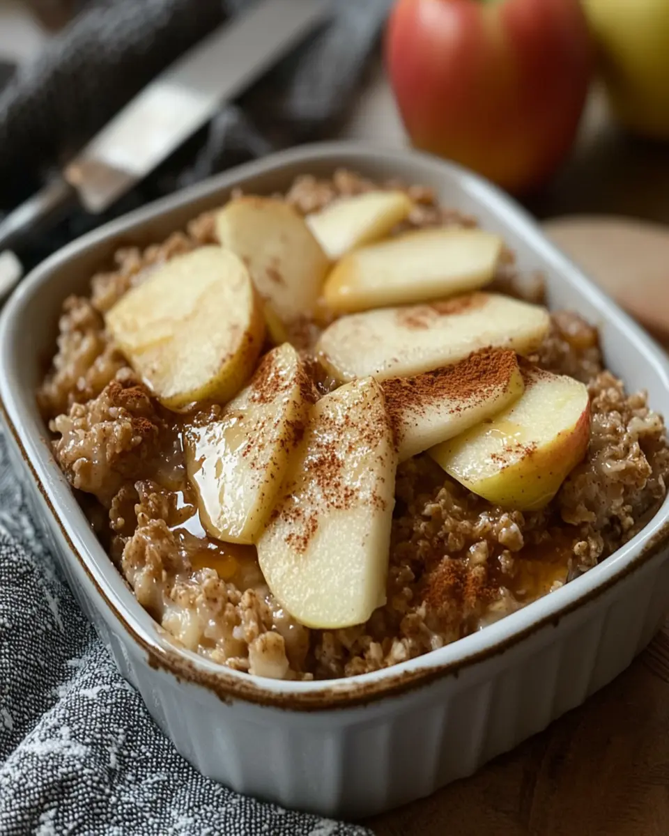 Creamy Apple Baked Oatmeal First Image First Image