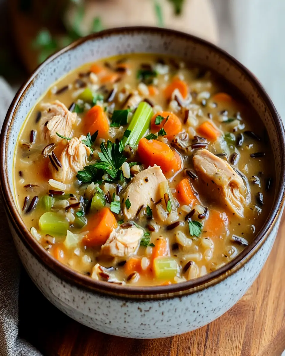 Hearty Chicken and Wild Rice Soup First Image First Image
