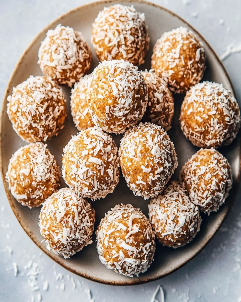 Peanut Butter Coconut Balls First Image First Image