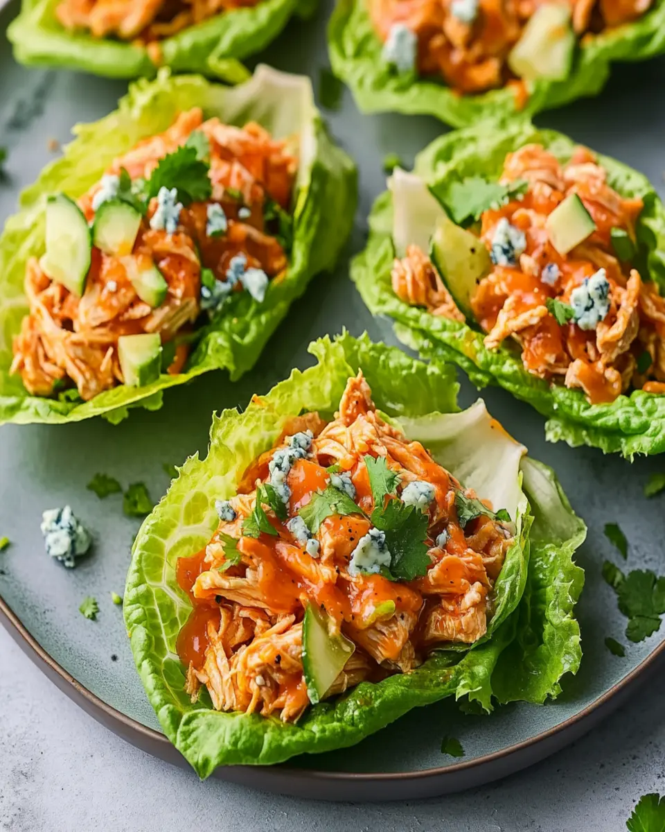 Buffalo Chicken Lettuce Boats First Image First Image