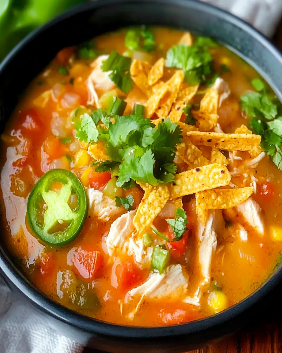 Keto Chicken Tortilla Soup First Image First Image