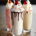 Classic Vanilla Milkshake with Toppings First Image First Image