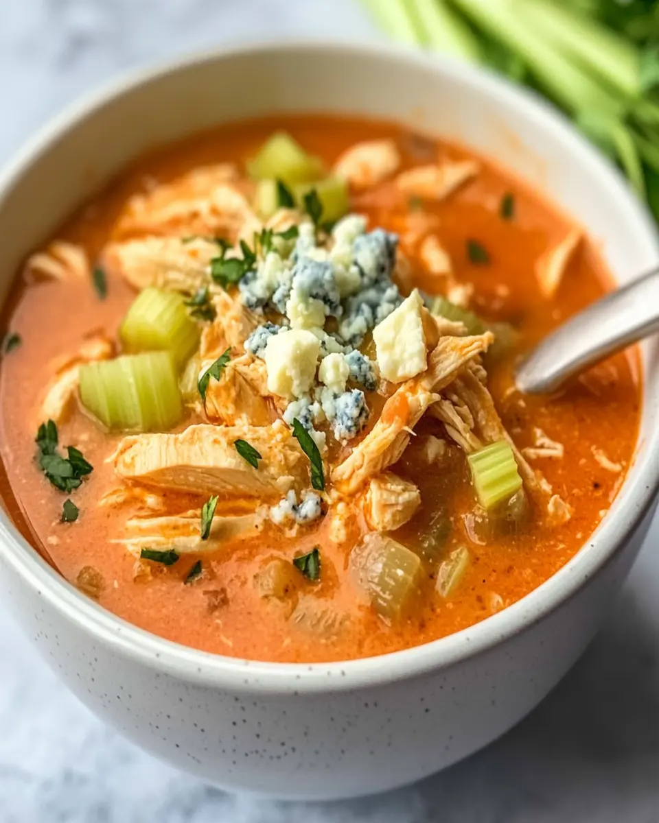 Buffalo Blue Cheese Chicken Soup First Image First Image