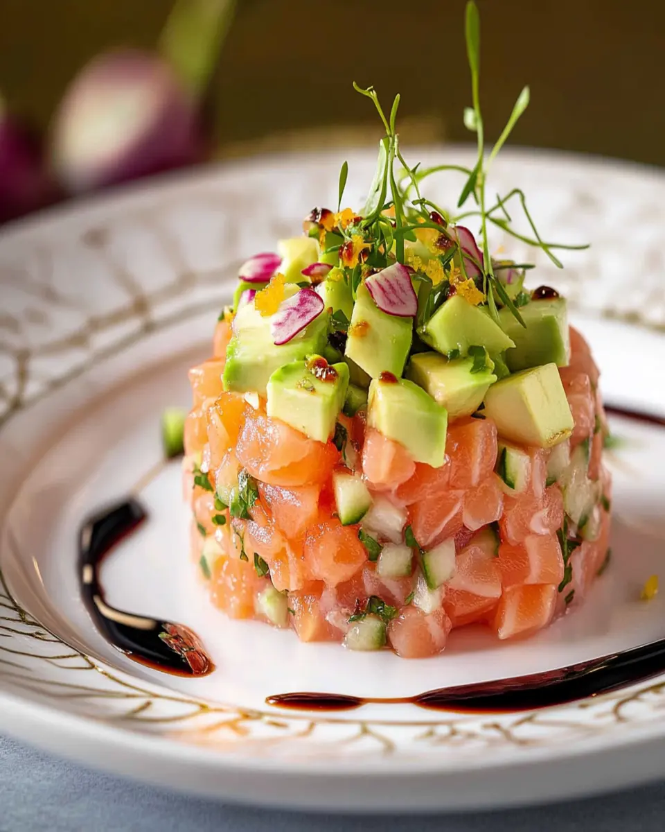 Smoked salmon tartare First Image First Image