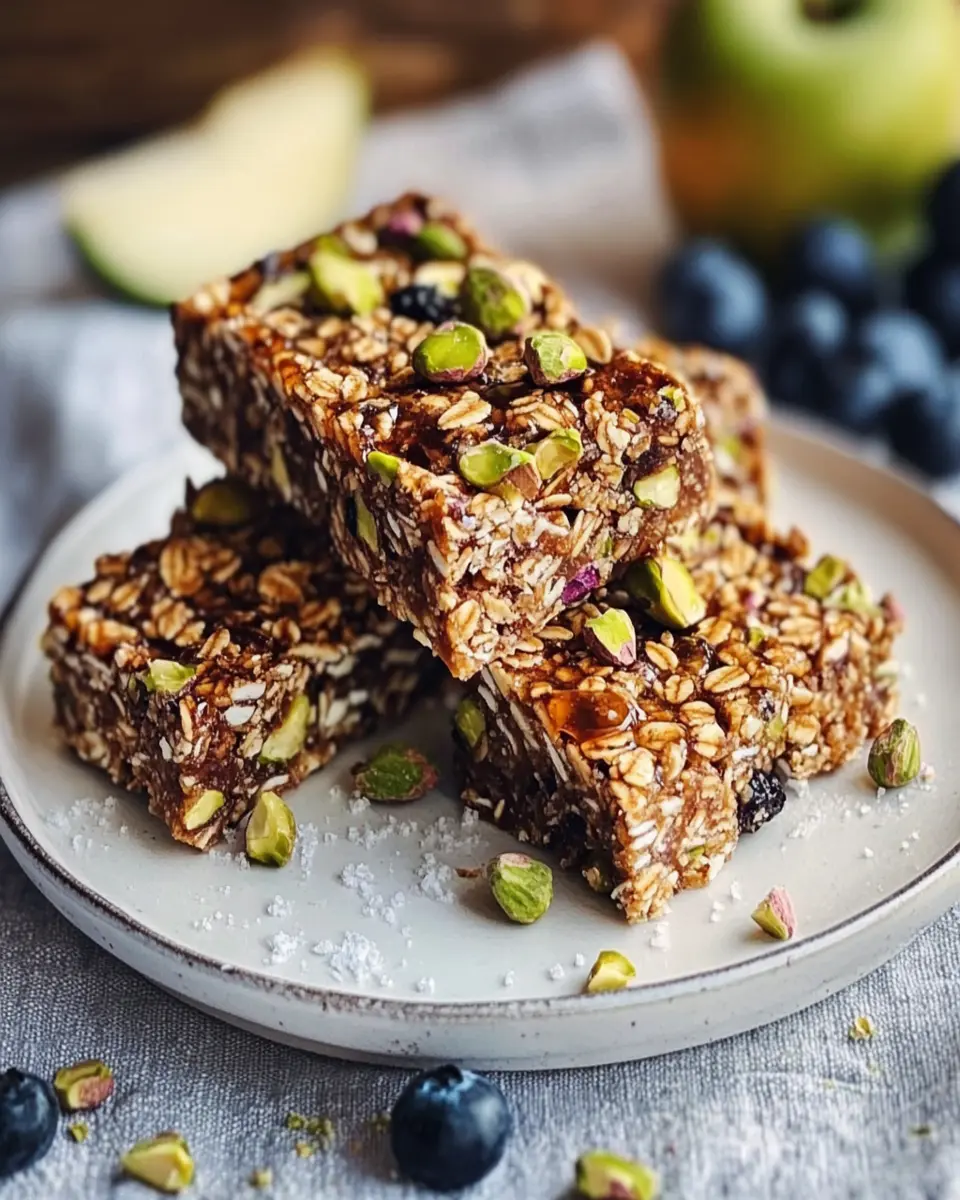Gluten-Free Granola Bars with Pistachio First Image First Image