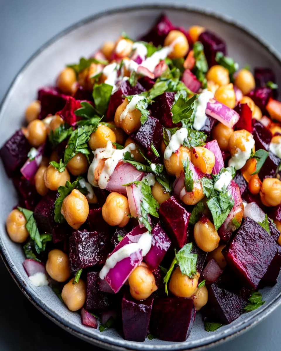 Beetroot and Chickpea Salad First Image First Image