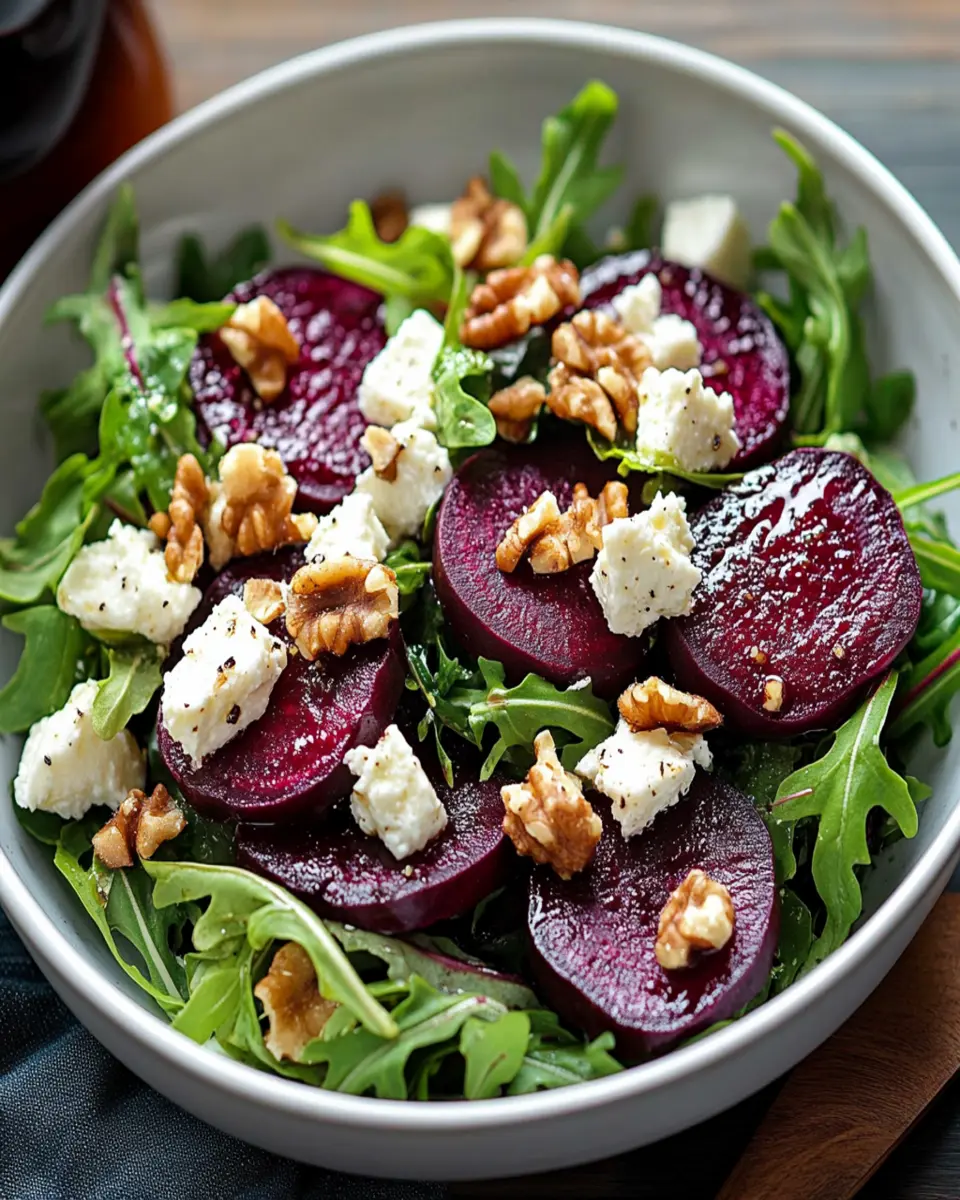 Roasted Beetroot Salad with Feta and Walnuts First Image First Image