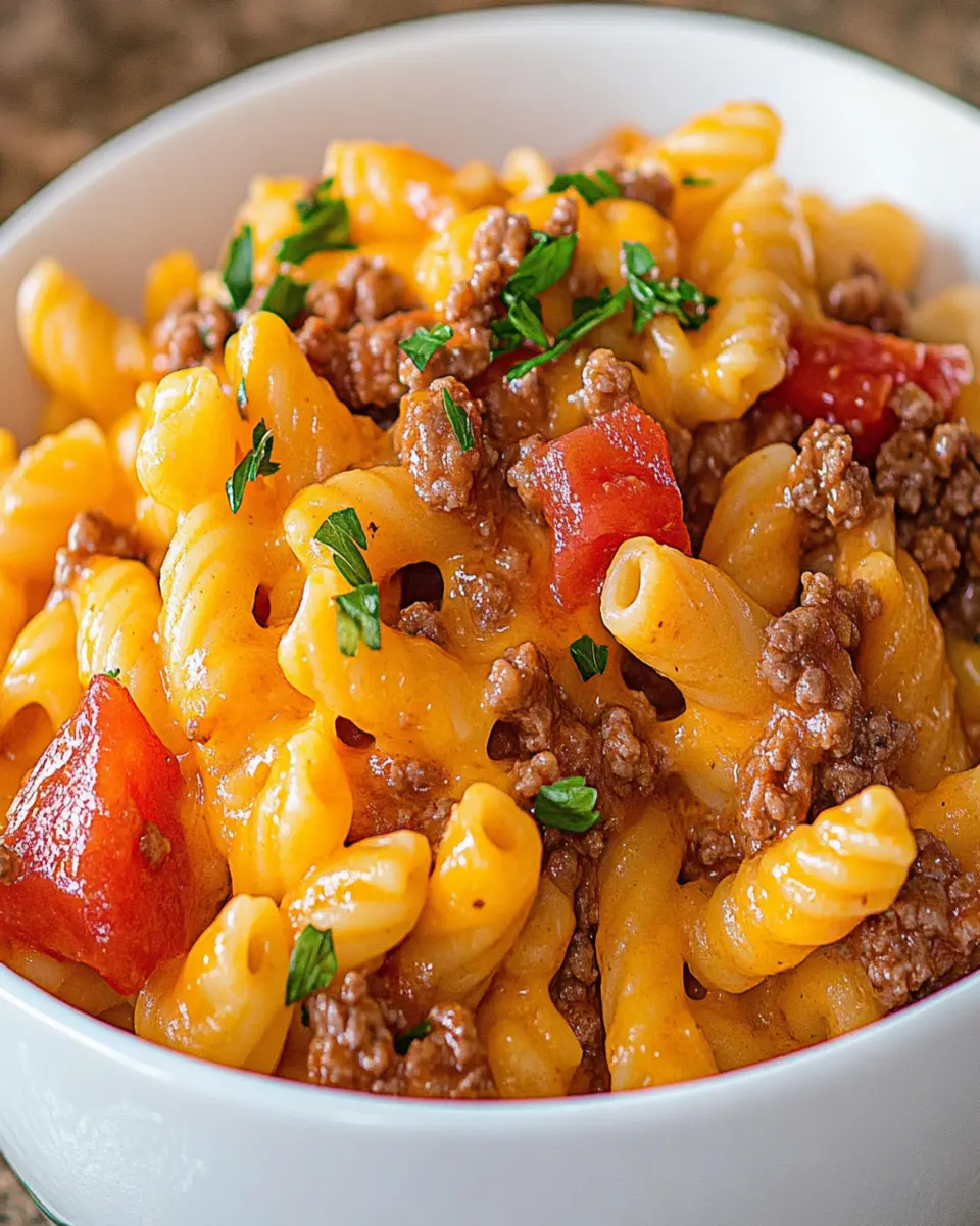 Easy Cheeseburger Pasta (One Pan) First Image First Image