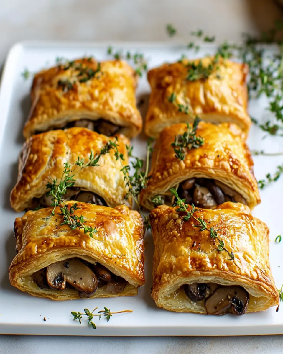 Homemade Mushroom Savoury Pastries First Image First Image