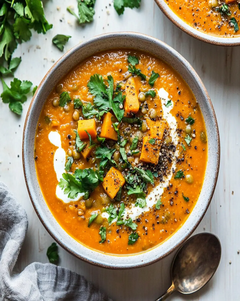 Sweet Potato and Lentil Soup First Image First Image