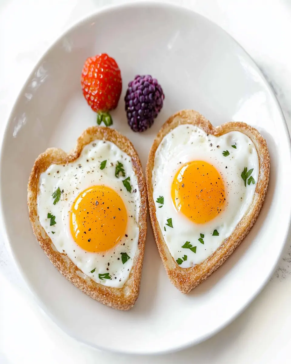 Heart Shaped Fried Eggs First Image First Image
