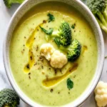 Creamy Broccoli and Cauliflower Soup First Image First Image