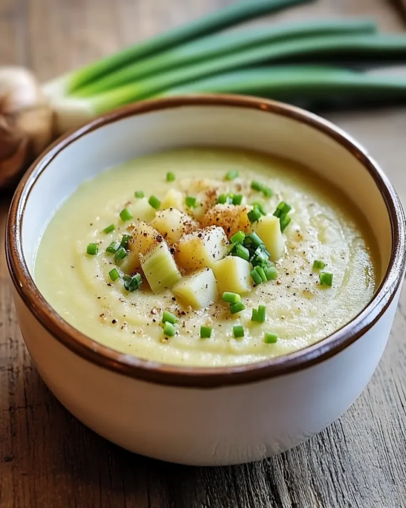 Potato and Leek Soup With Truffle Oil First Image First Image