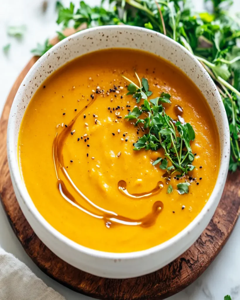 Roasted Carrot and Ginger Soup First Image First Image