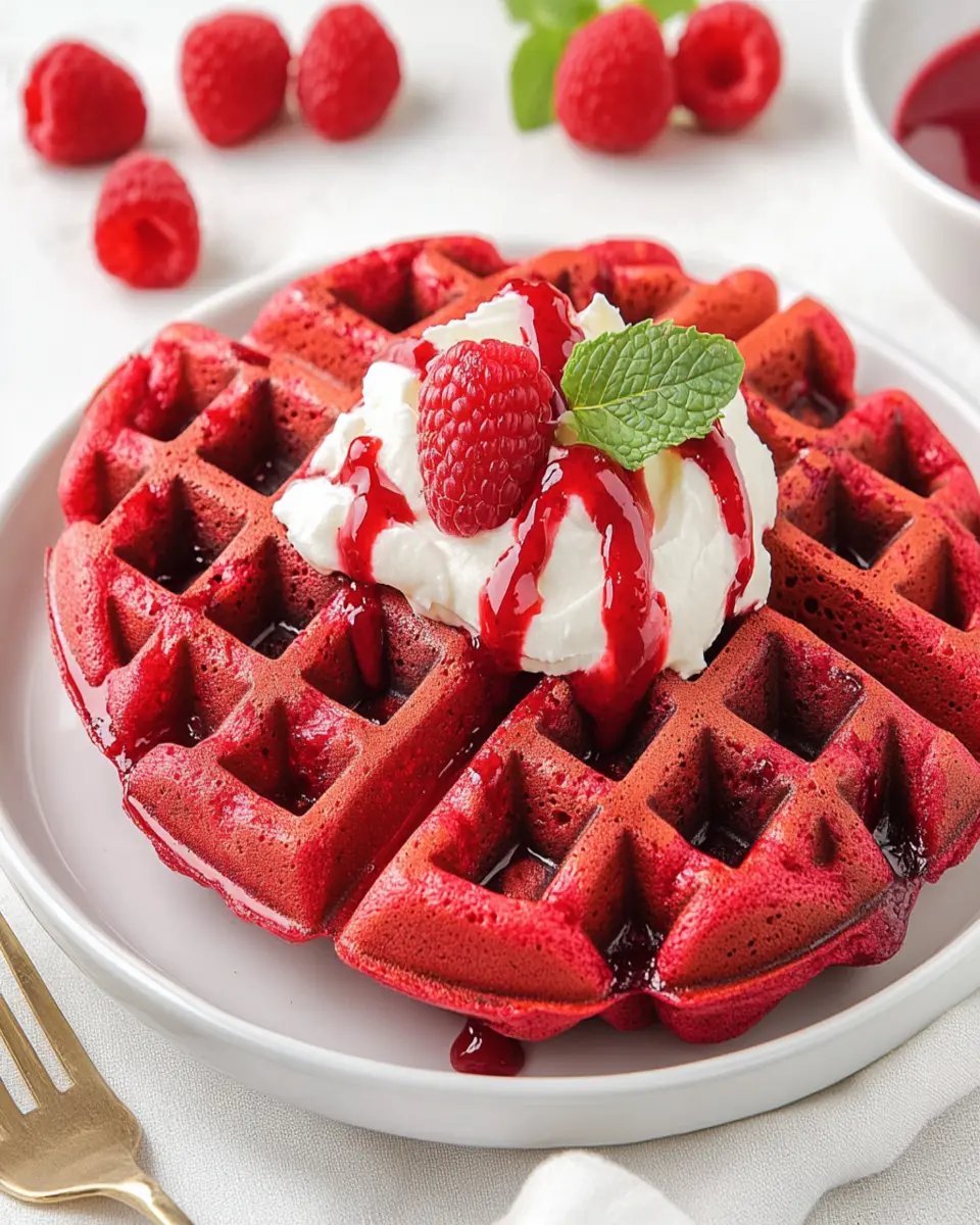 Red Velvet Waffles First Image First Image