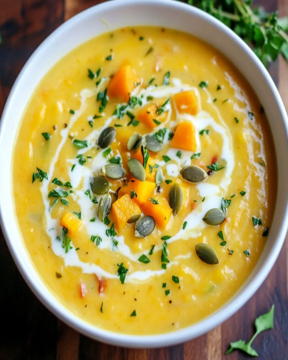 Creamy & Comforting Butternut Squash Soup First Image First Image