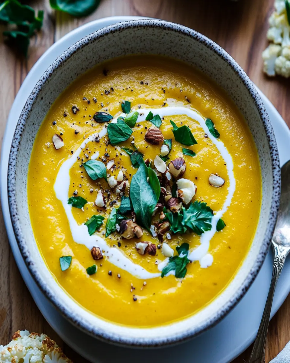 Cauliflower and Turmeric Soup First Image First Image