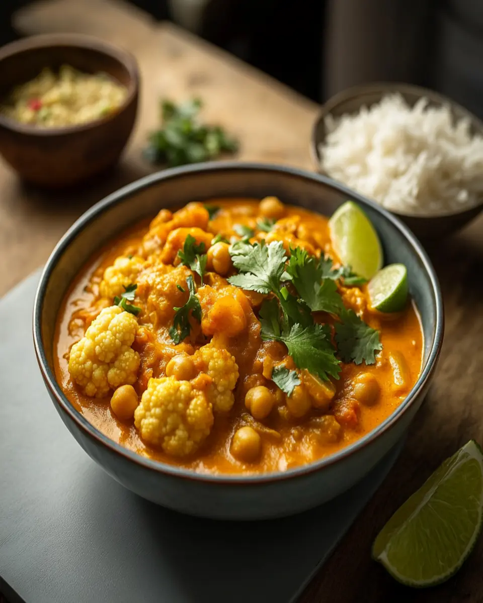 Cauliflower and Chickpea Curry First Image First Image