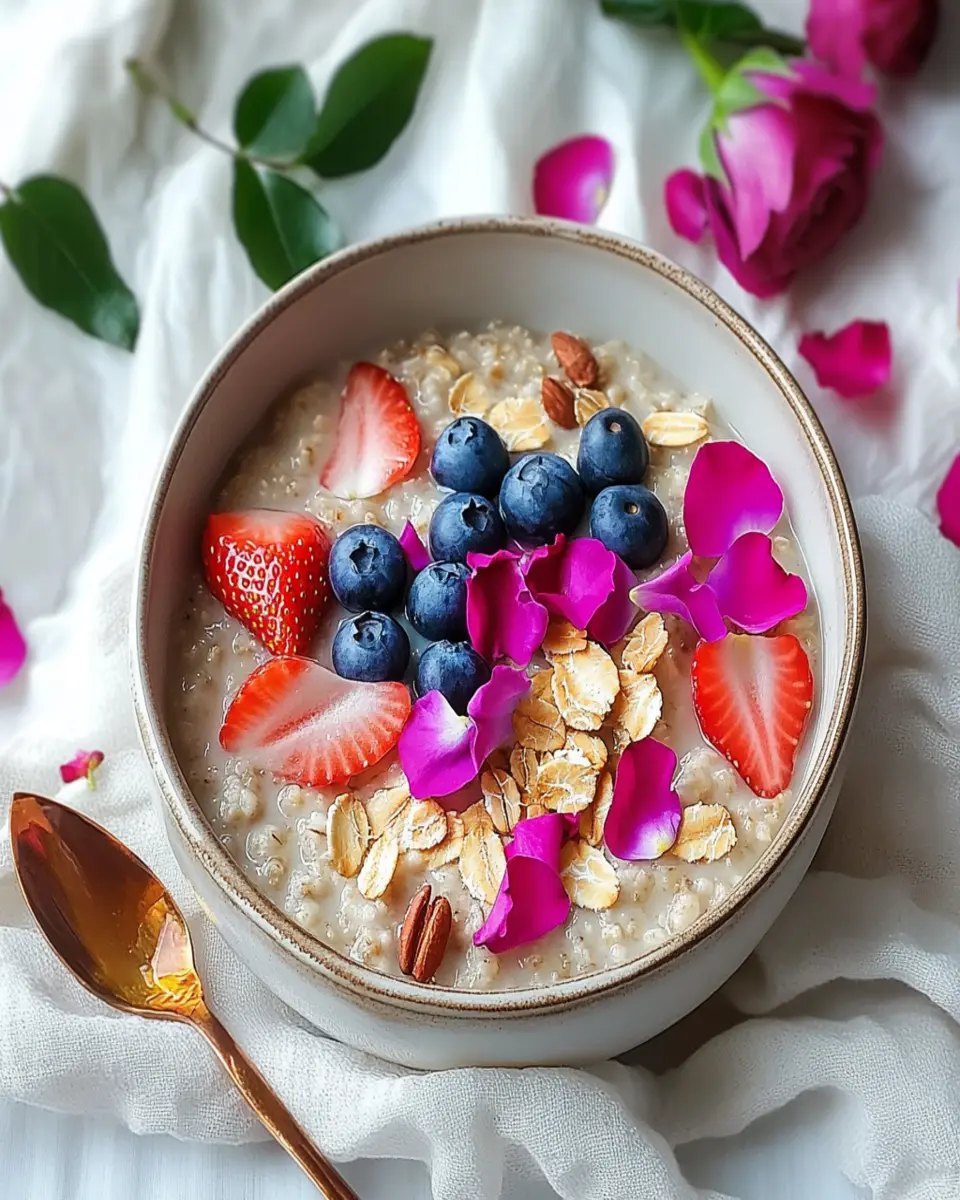 Rose Petal Infused Oatmeal First Image First Image