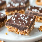 Salted Chocolate and Caramel Pretzel Bars First Image First Image